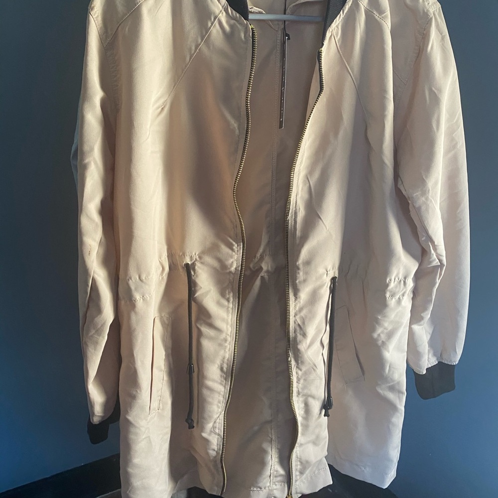 BOOHOO WOMENS TAN JACKET LARGE
